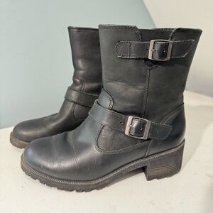 Eastland Belmont boot black leather women's 6